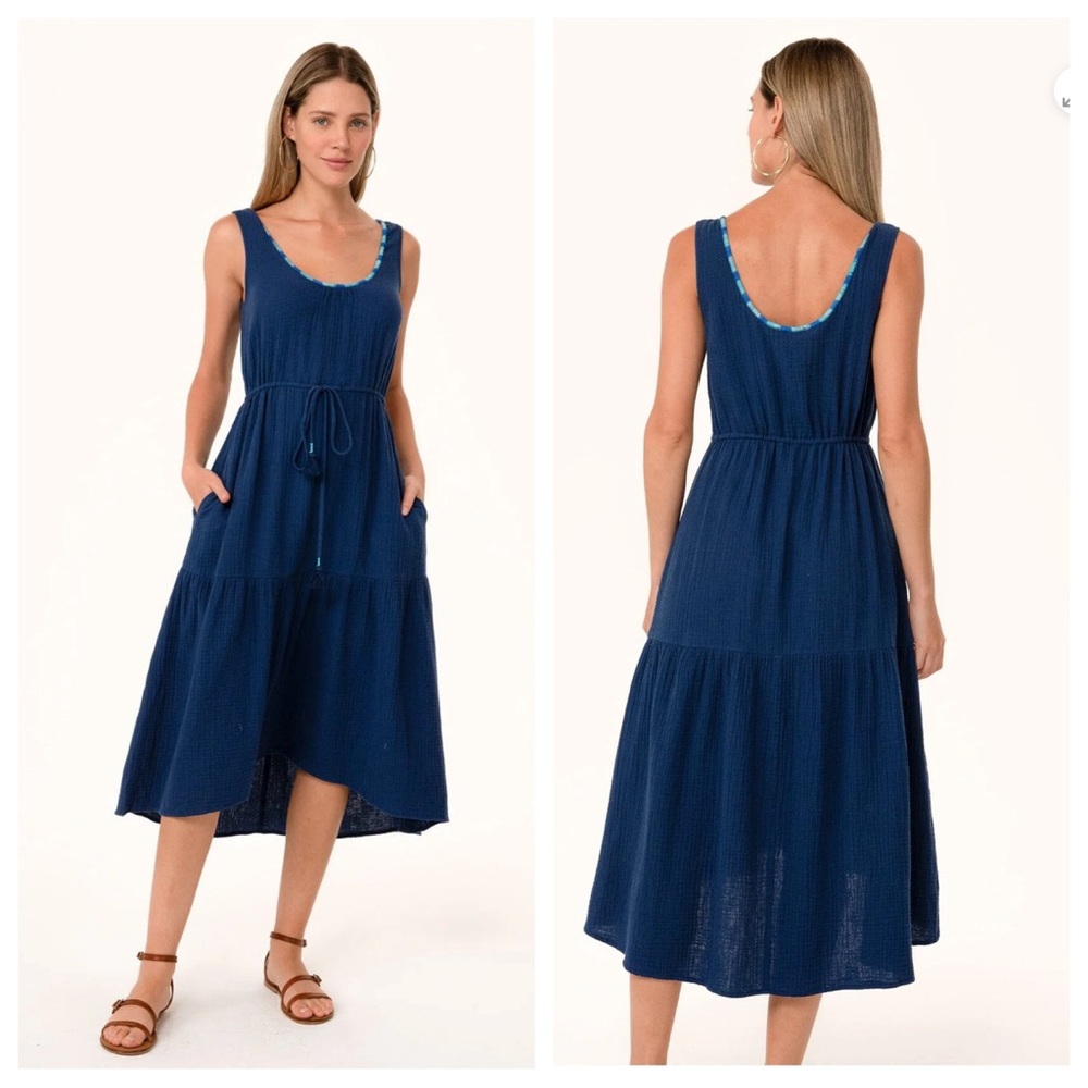 LoveStitch Danica Gauzy Midi Dress